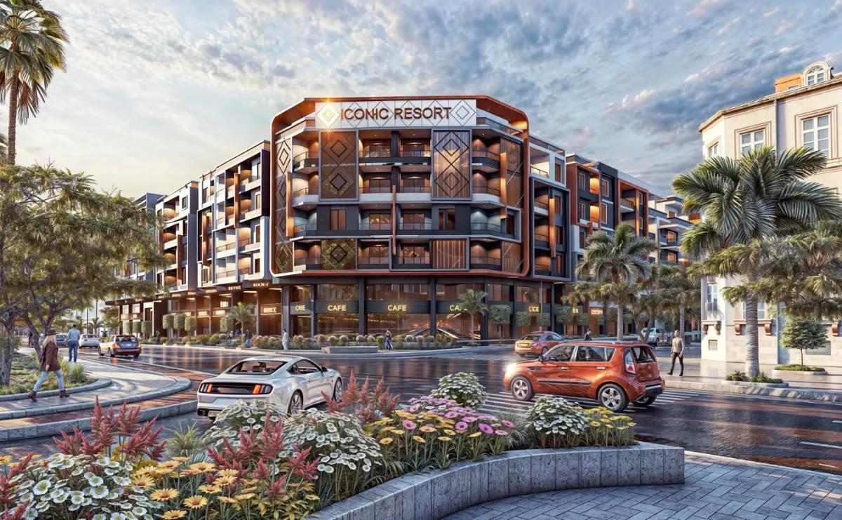 1-bedroom apartment 74 m. street view, in Iconic Resort, Hurghada