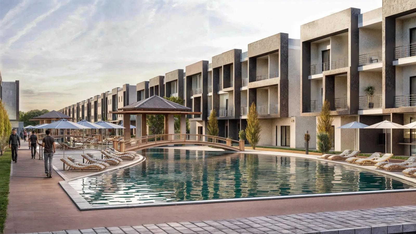 استوديو 50 م فيو بول منتجع فينيسيا بالغردقة