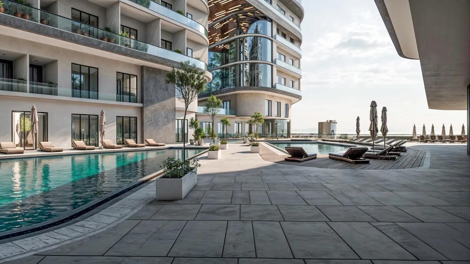 شقه غرفتين فيو بول بالغردقه