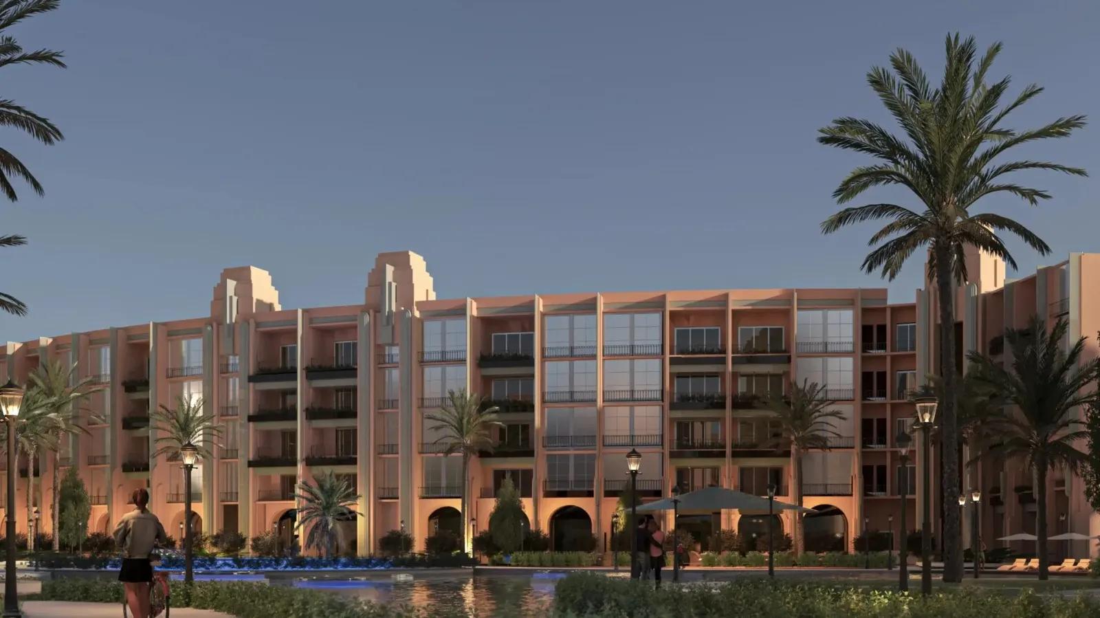 استوديو فاخر بإطلالة مباشرة على حمام السباحة