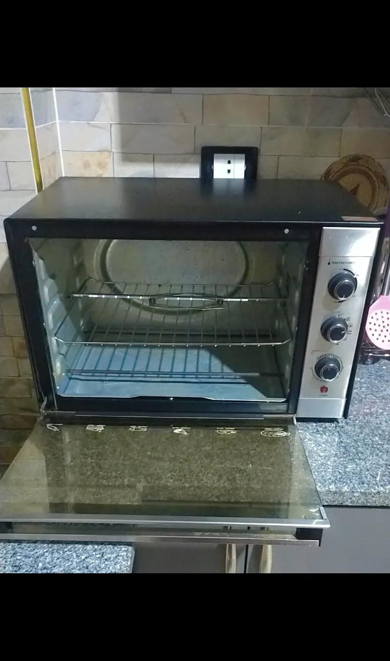 فرن كهربائي بشواية الترا 48 لتر لمبة داخلية