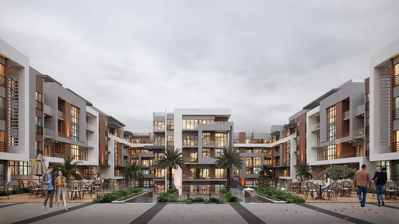 شقه فيو حمام سباحه مساحتها 76 متر مربع في ابو سوما الغردقه