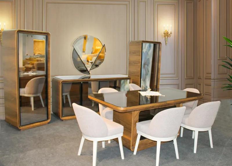 غرفة سفرة روليكس مع 6 كراسي - بريكس - دمياط في دمياط الجديدة, دمياط - 1,000 EGP