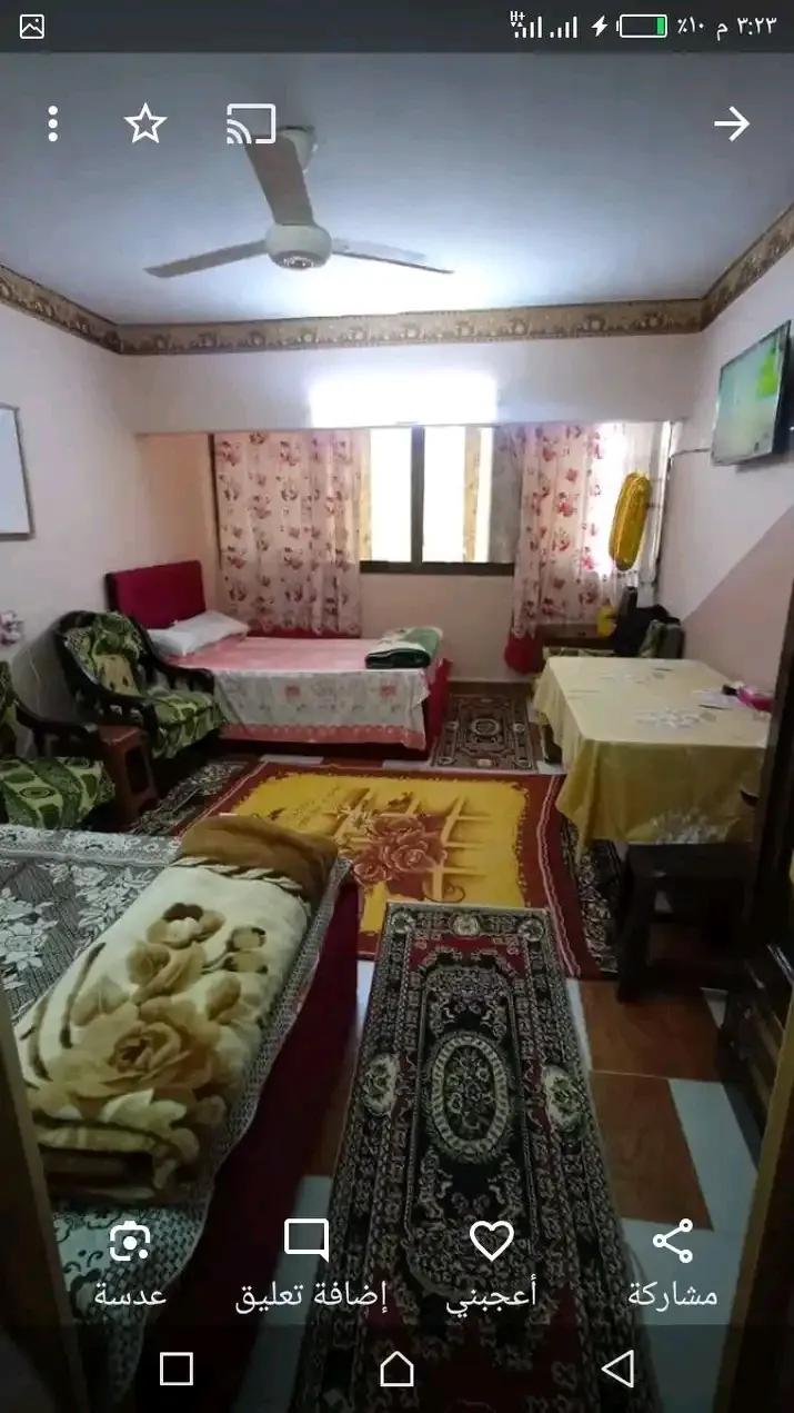 شقة غرفتين وصالة وحمام ومطبخ