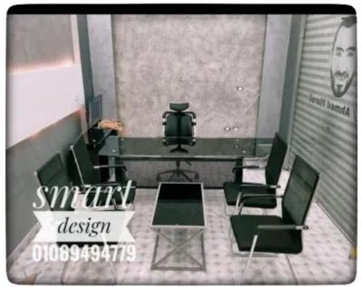 مكتب زجاج سيكوريت شاسيه معدن متاح جميع الاثاث المكتبي في سان ستيفانو, الإسكندرية - 99 EGP