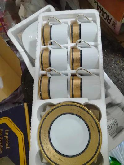 طقم قهوة بورسلين يابانى مختوم ١٢ قطعة في وسط القاهرة, القاهرة - 900 EGP