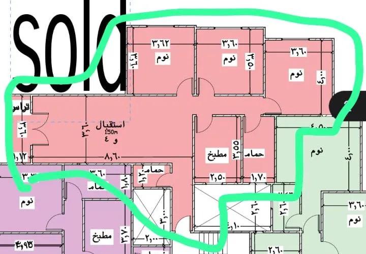 شقه للبيع بالحي السابع مدينه العبور- خلف مدرسة النيل