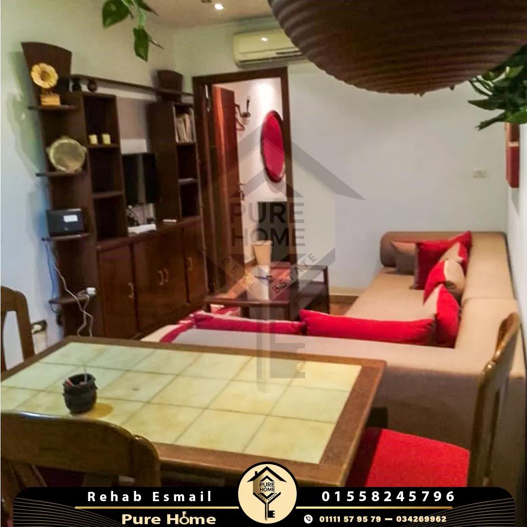 شقة للايجار المفروش 80 م - رشدي - شارع سوريا