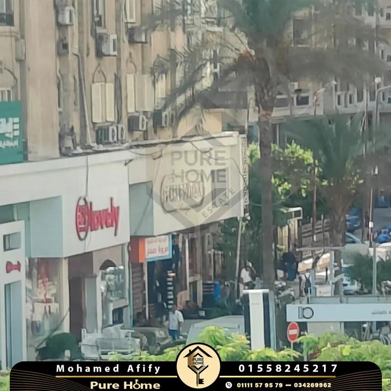 مقر أداري للايجار- سموحة - خطوات من شارع فوزي معاذ