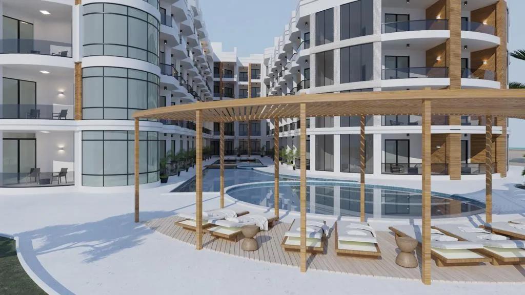 استوديو 44 متر إطالة ع حمام السباحة والبحر في الغردقة البحر الاحمر