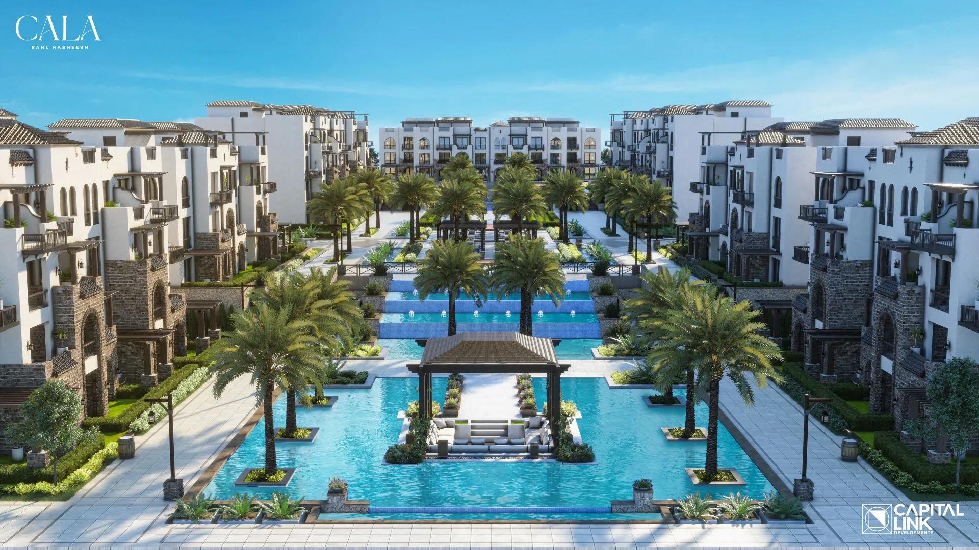 شقة غرفة و صالة 94 متر تطل على الاجون فى سهل حشيش