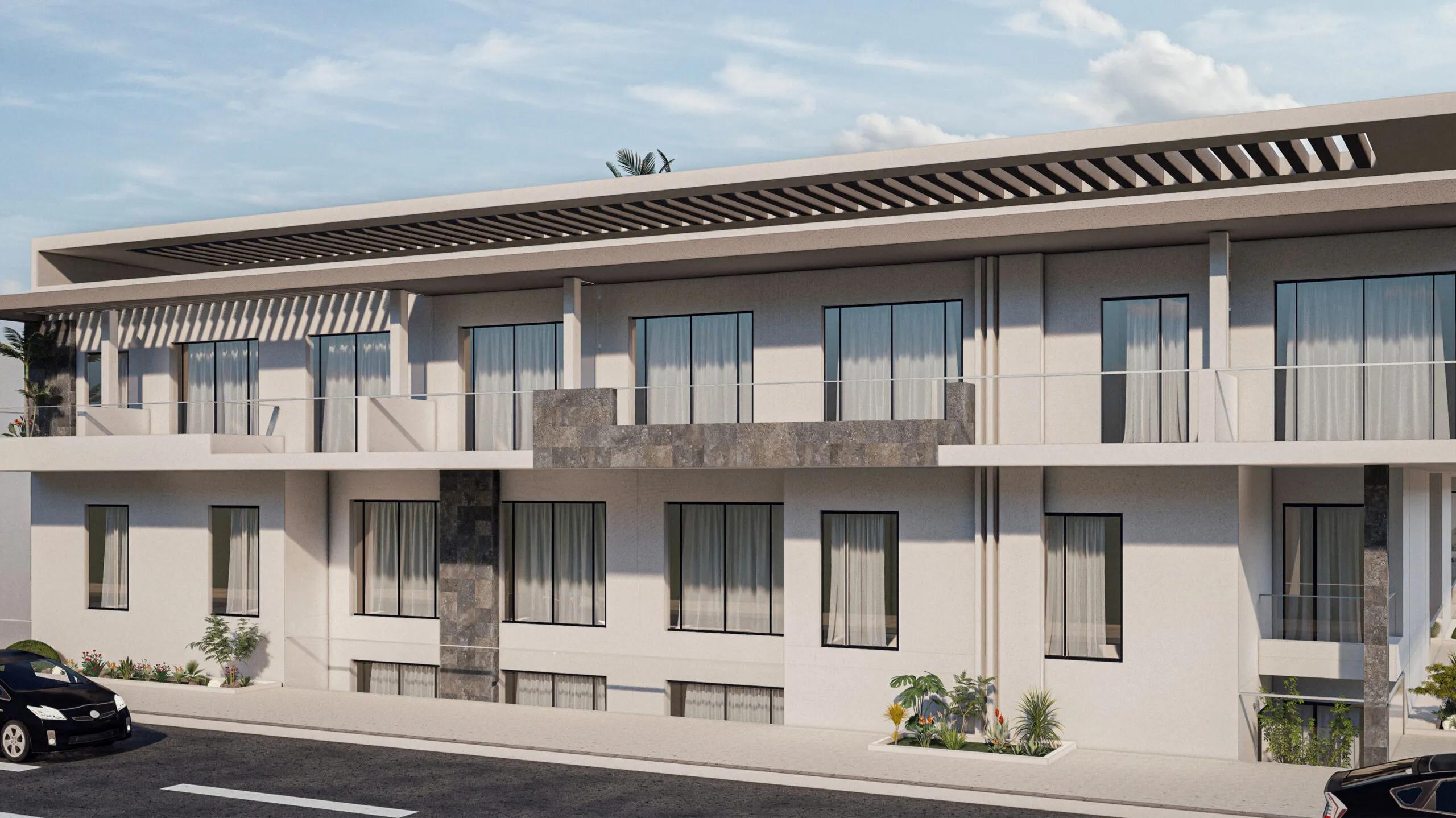 شقة 78م 1 غرفة وصالة بإطلالة على الجاردين في منتجع لا فيستا مجاويش