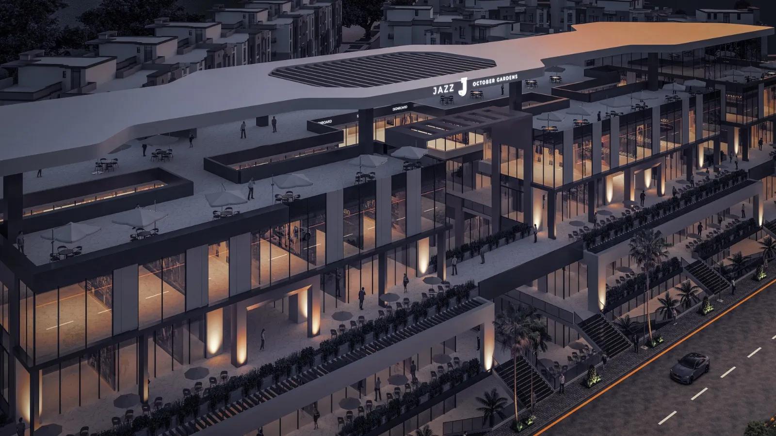 jazz mall في افضل موقع علي طريق زويل امام جامعه زويل مباشرة