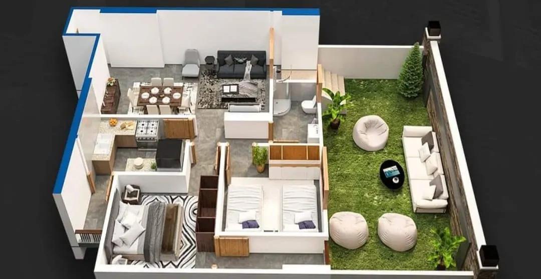 شقه 132 m في كومباوند V Maadi