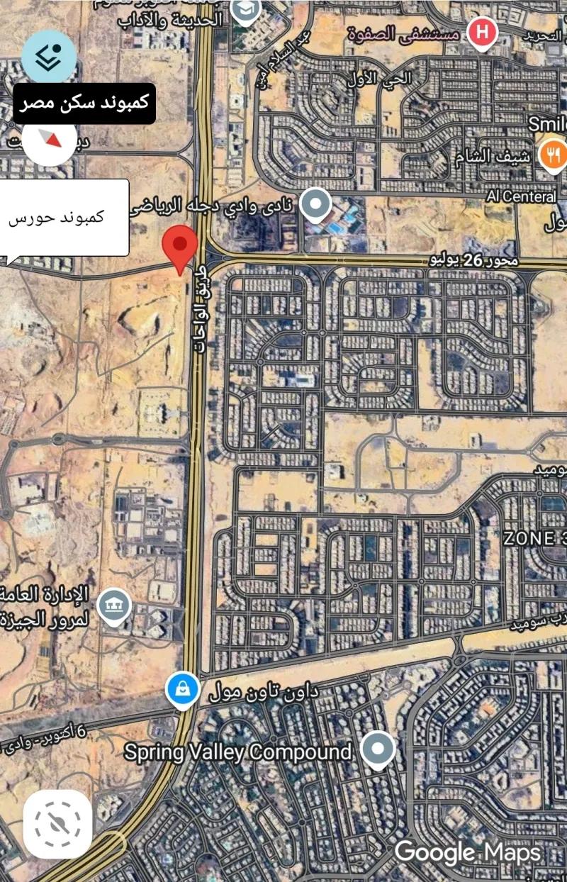 2-مكتب إدارى مميز دور اول على طريق الواحات واجهه 26 يولو