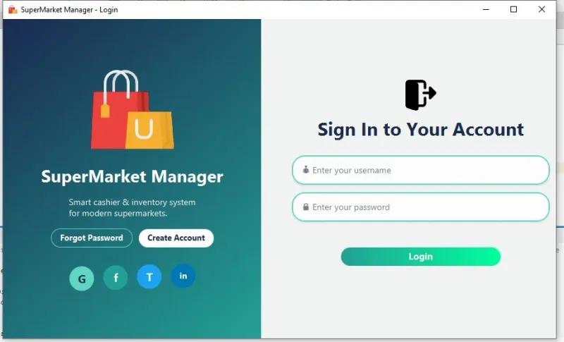مشروع جافا عبارة عن 10 صفحات سيستم سوبر ماركت