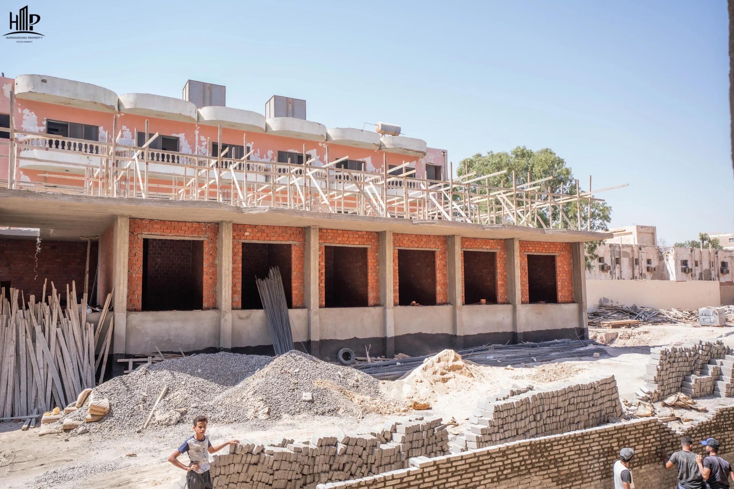 شقة ستوديو 40م² بإطلالة على حمام السباحة – مرتفعات الغردقة