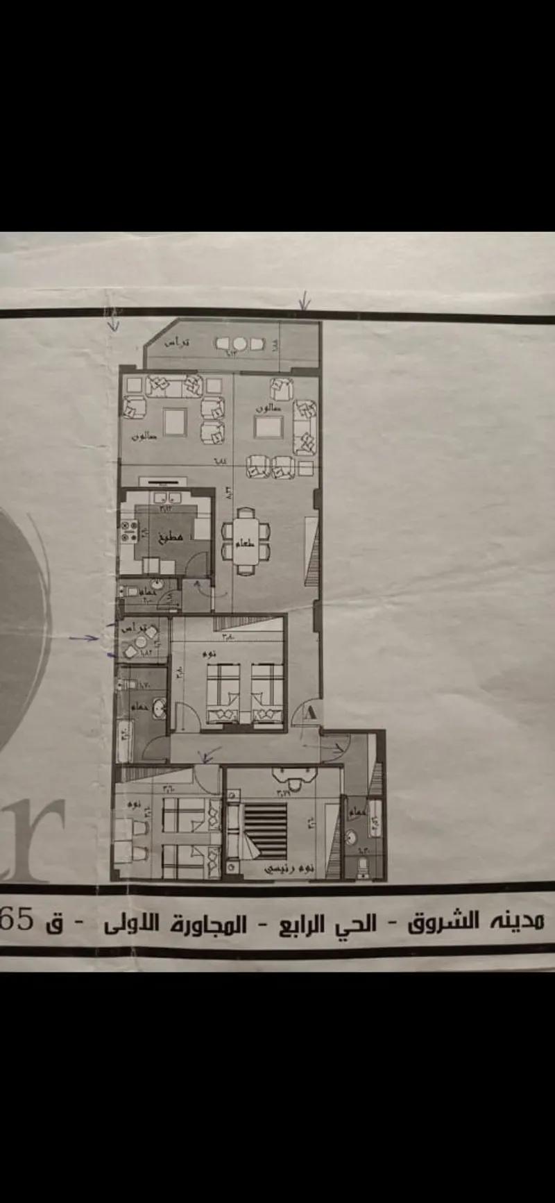 شقة للبيع في بني سويف الجديدة