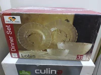 طقم عشا زجاج جديد بالكرتونه كامل ٣١ قطعه ٤٥٠ جنية في حى الجيزة, الجيزة - 450 EGP