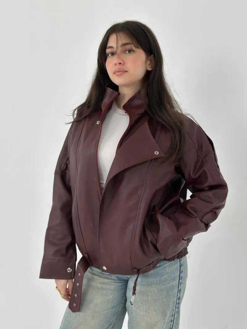 جاكيت جلد فوري 🌸