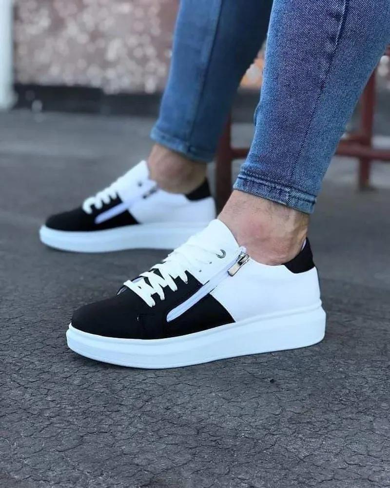 كوتشي رجالي سوستة جلد مستورد – راحة وأناقة طول اليوم 👟🔥 في المقطم, القاهرة - 350 EGP