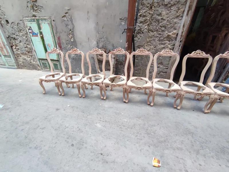 عدد٨ كرسي للبيع خشب في مدينة دمياط, دمياط - 7,000 EGP