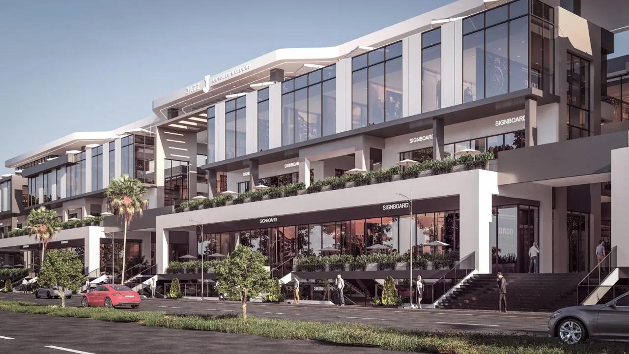 محل تجاري في اميز لوكيشن عند أول بنزينة في حدائق اكتوبر