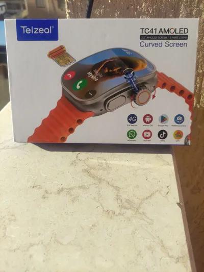 smart watch telzeal tc 41 amoled screen ساعه سمارت من براند telzeal في الجمرك, الإسكندرية - 3,250 EGP